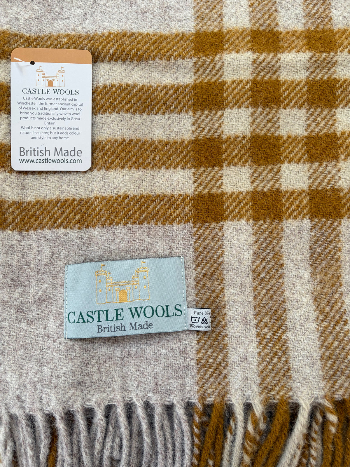 English Mustard X/L Throw