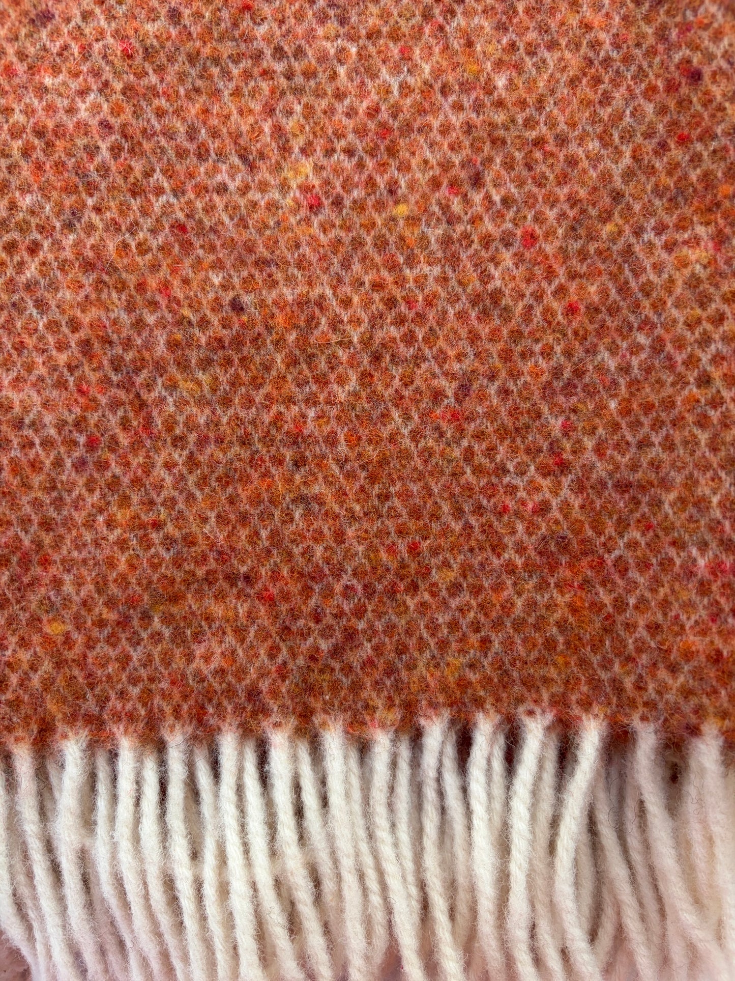 Rust fleck X/L Wool Throw