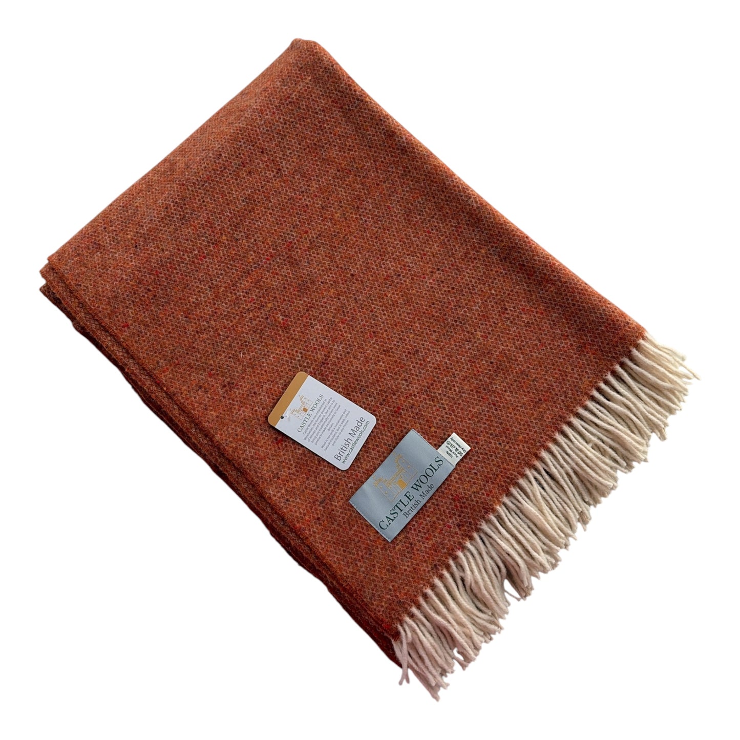 Rust fleck  X/L Wool Throw