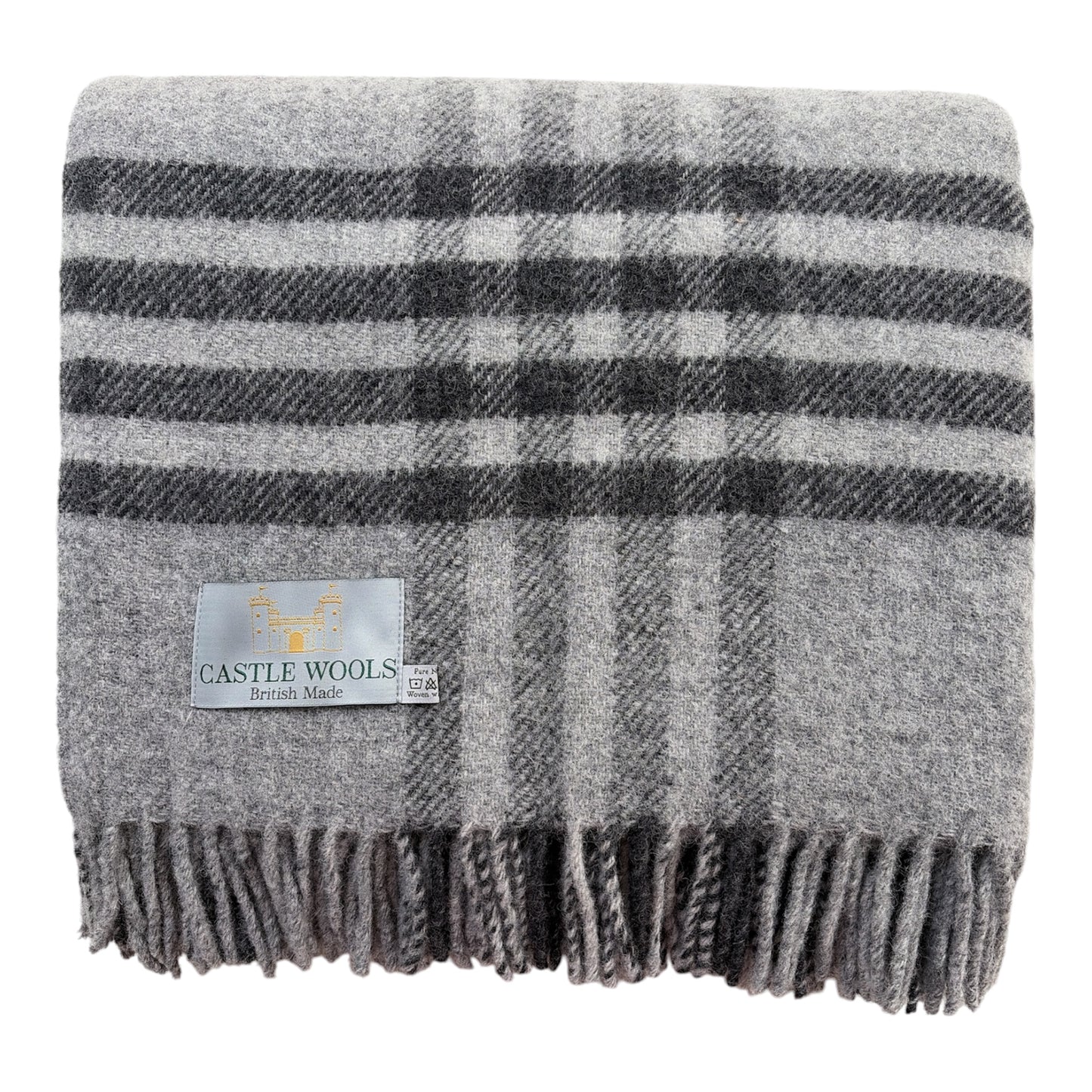 Charcoal and Grey X/L Throw