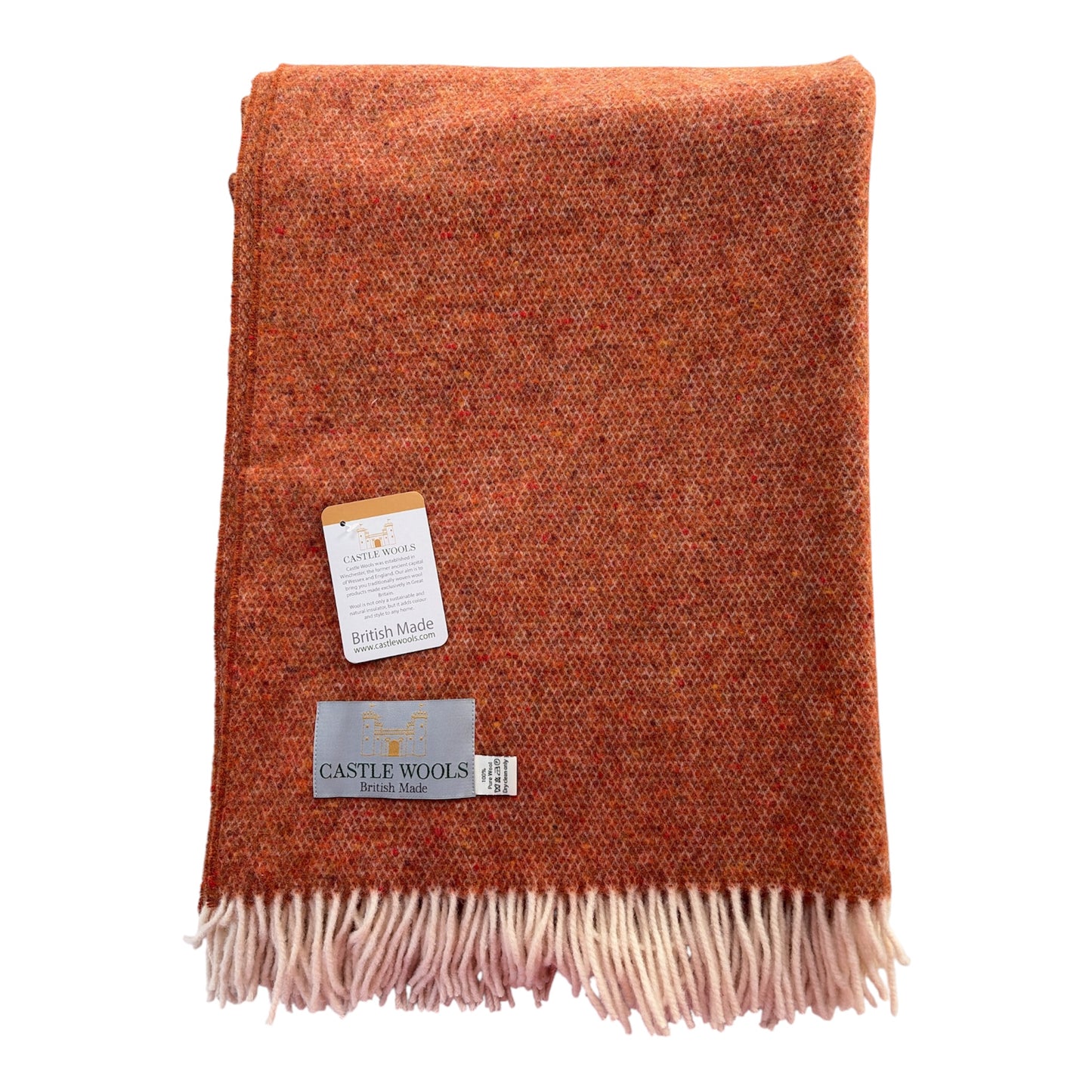 Rust fleck  X/L Wool Throw