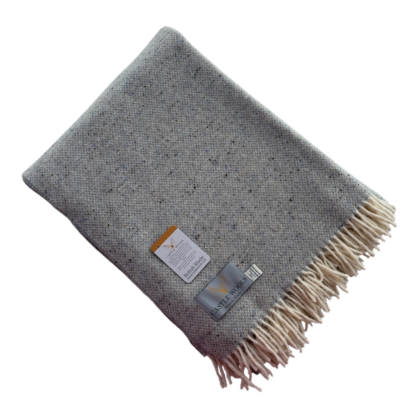 Speckled Duck Egg  X/L Wool Throw