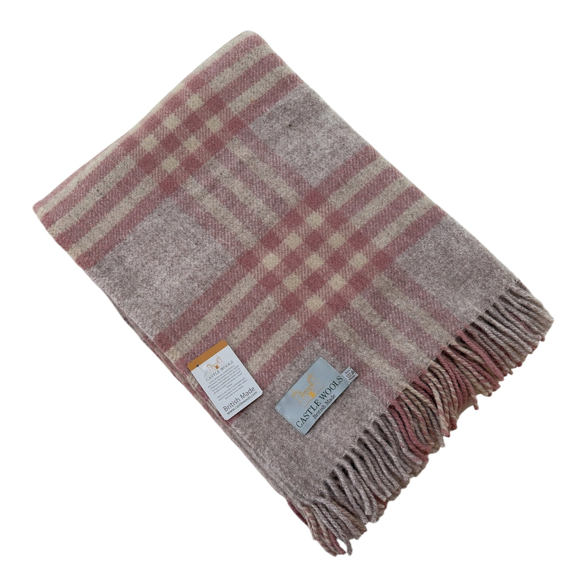 Muted pink tones X/L Throw