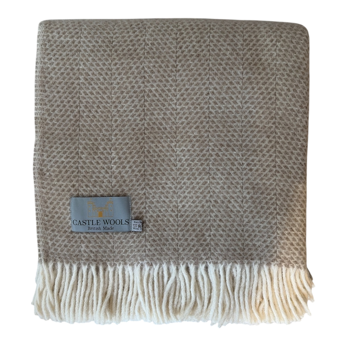 Oatmeal Wool Throw