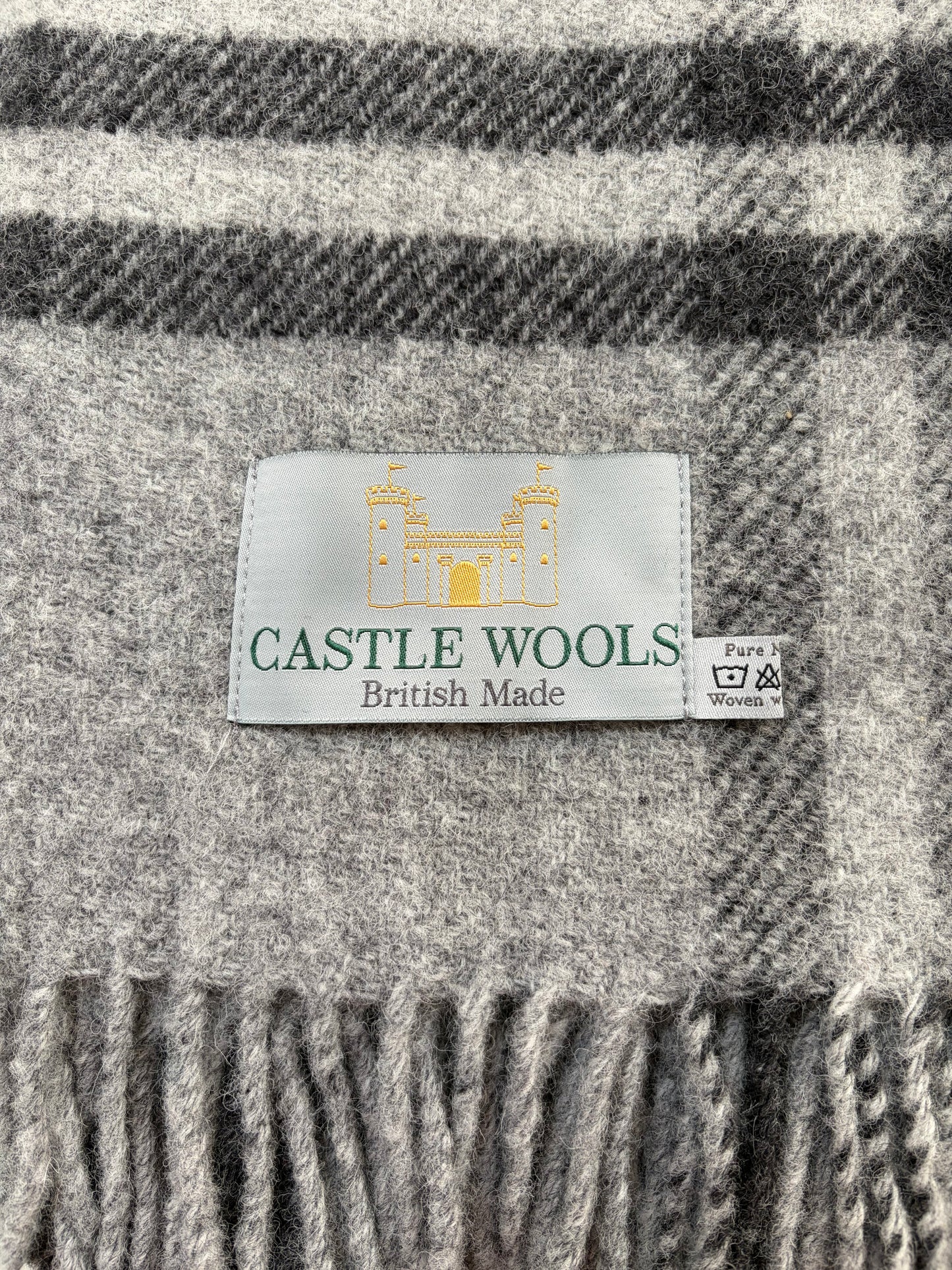Charcoal and Grey X/L Throw