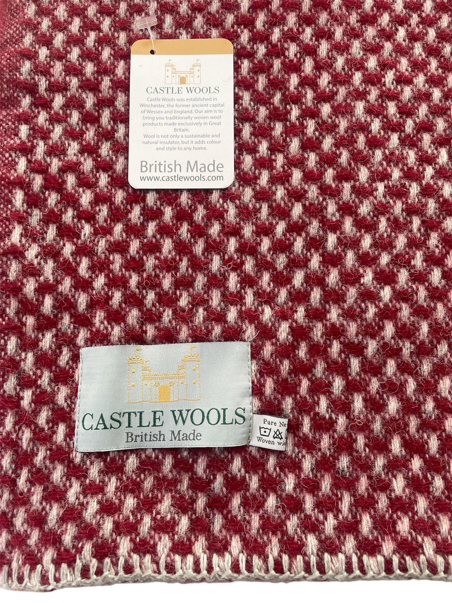 Chilli,Grey and Silver Wool Throw