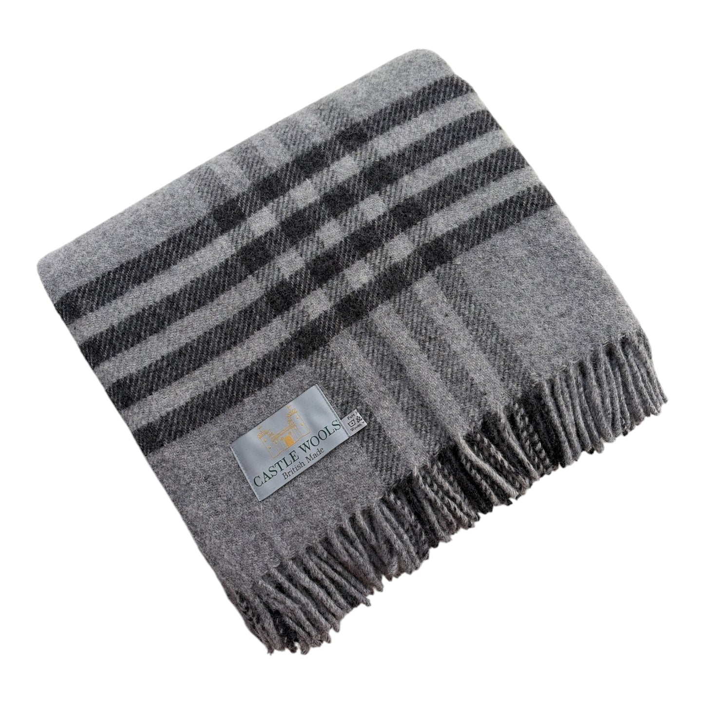 Charcoal and Grey X/L Throw