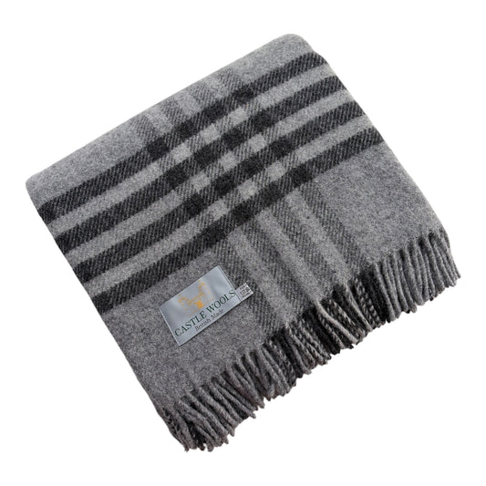 Charcoal and Grey X/L Throw