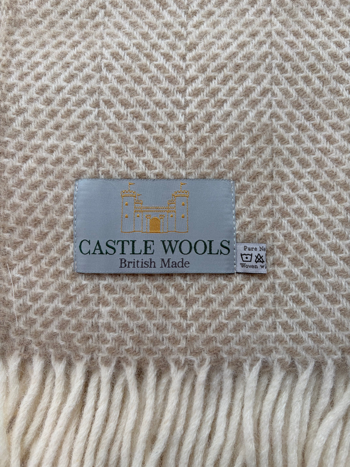 Oatmeal Wool Throw