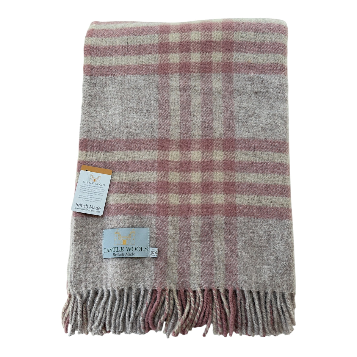 Muted pink tones X/L Throw