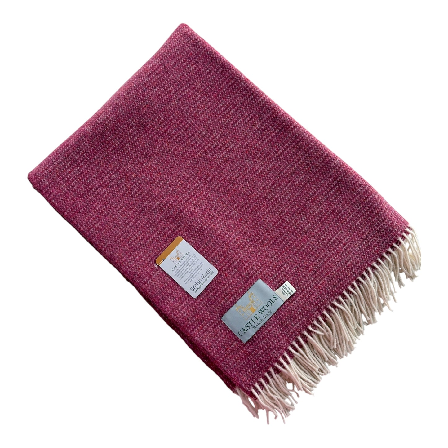Fushia Pink X/L Wool Throw