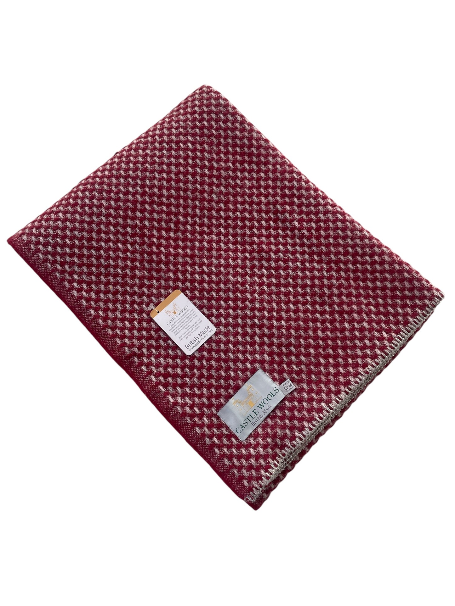 Chilli,Grey and Silver Wool Throw