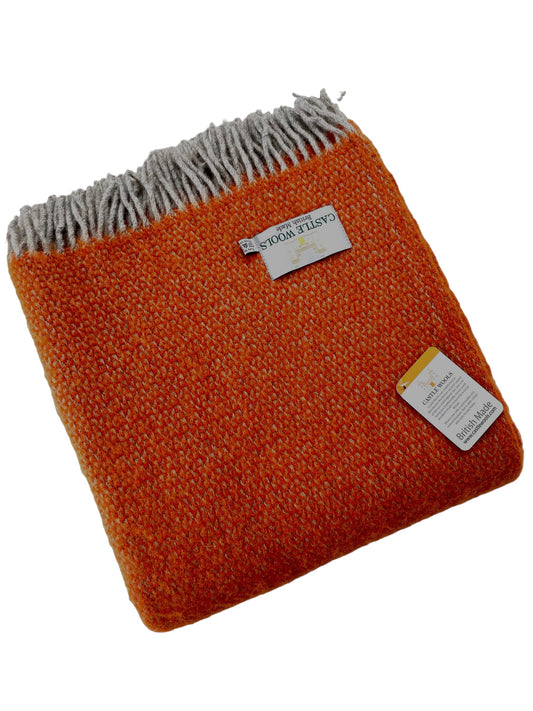 Pumpkin Wool Throw