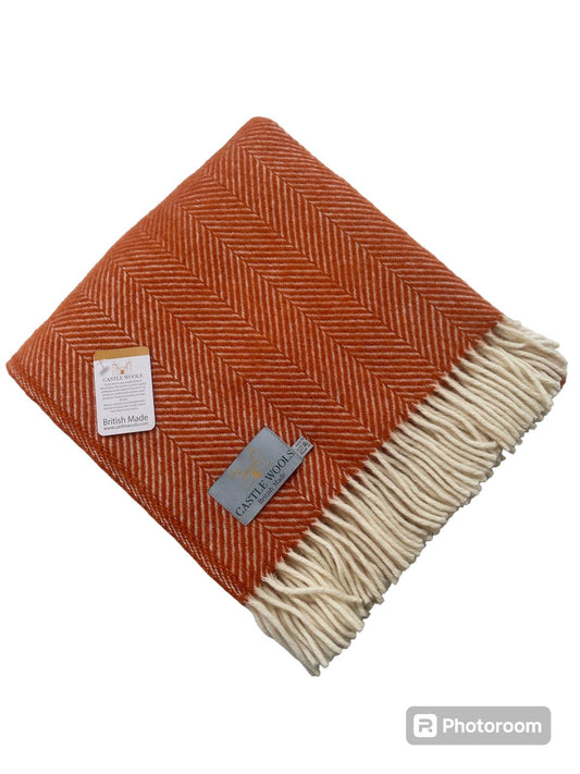Cinnamon Fishbone Throw